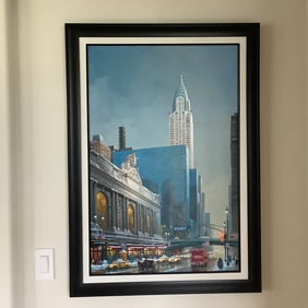 Framed art print of The Chrysler Building in NYC