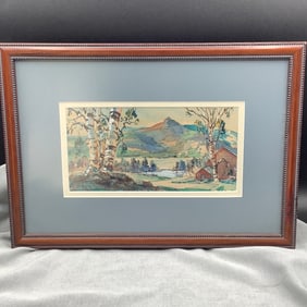 David Curtis Baker Original Signed Watercolor