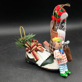 3 Golf Theme Ornaments