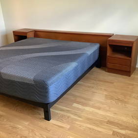 Teak MCM King Bed Peter Graves Sorensen for Torring made in Denmark with Mattress (1 of 13)