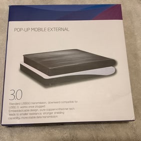 Pop-Up Mobile External DVD Optical Writer