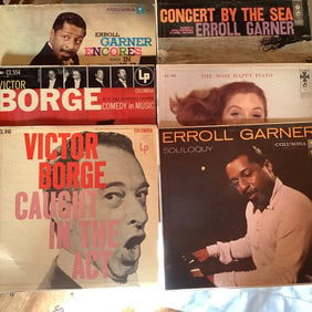 6 Vinyl Records: Victor Borge, Erroll Garner