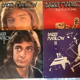 4 Vinyl Records: Barry Manilow Albums
