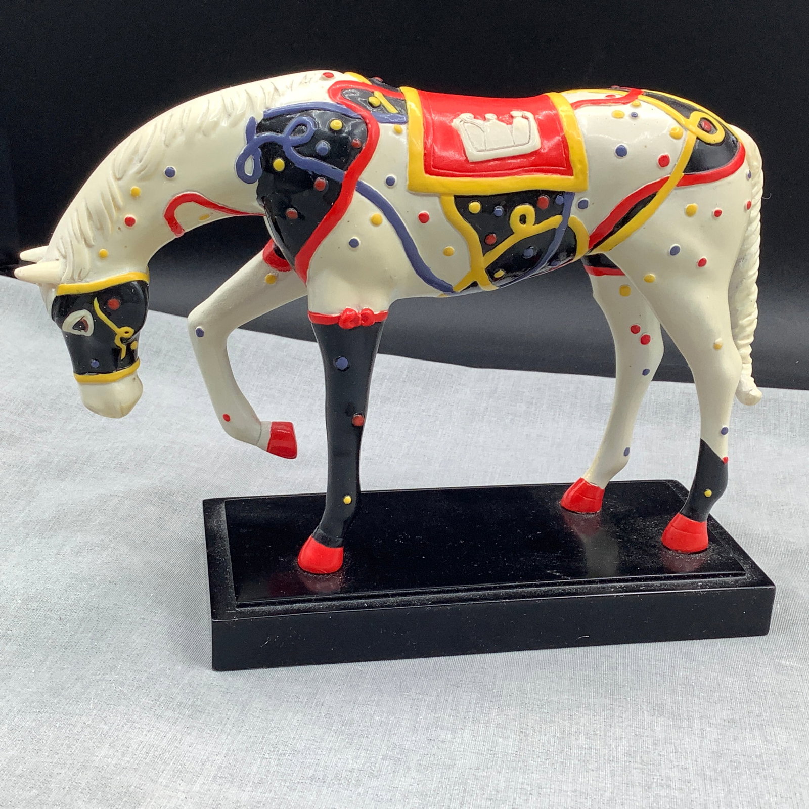 Ceramic Limited Edition Painted Horse "Sheltering Arms by Barbara Porzio & Rhoda Swonger" with: Horse Fever limited edition figurine hand numbered "Horse Fever" showcases art and equestrian culture in Ocala, FL.Horse Fever started decades before the World Equestrian Center began in Ocala