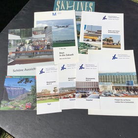 Germany Airport Brochures, Railway Pamphlet and SkyLines 1992