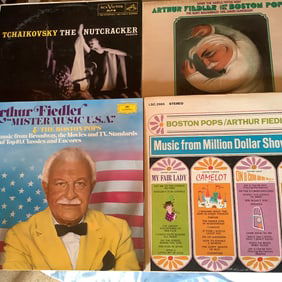 4 Vinyl Records: Arthur Fiedler and the Boston Pops, Tchaikovsky The Nutcracker