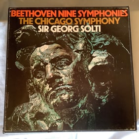 Complete Box Set of Records Beethoven Nine Symphonies The Chicago Symphony Sir Gerog Solti