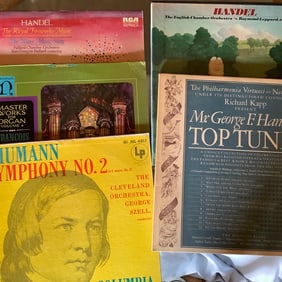 5 Vinyl Records: Handel and Schumann