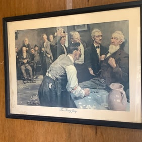 H.M.Brett "The Hung Jury" Vintage Framed Print