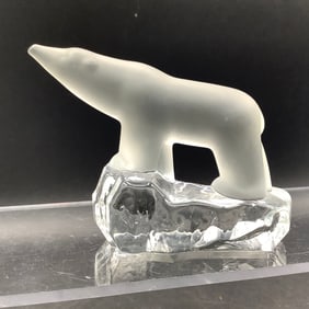 Frosted Polar Bear on Crystal Iceberg