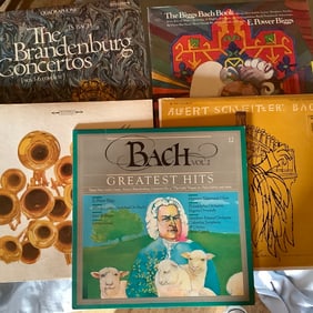 5 Vinyl Records: Bach