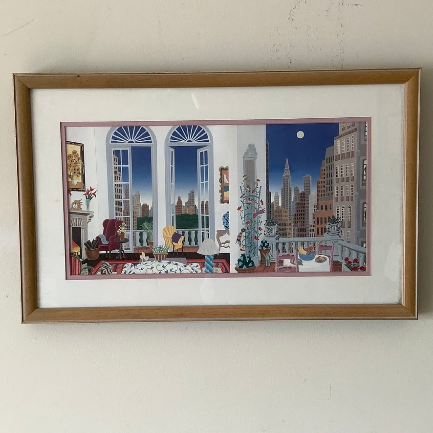 Thomas McKnight "Manhattan Fantasy" Framed Print (1 of 5)