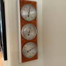 Dr. Friedrichs Germany, Teak and Brushed Chrome Weather Station