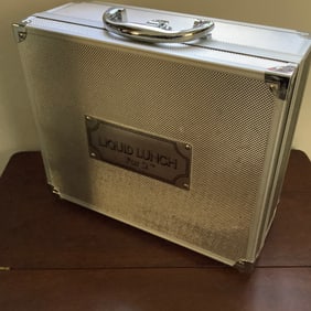 Liquid Lunch For 2 Martini Set by Godinger Silver Art Co