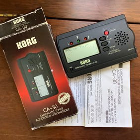 Korg CA-30 Chromatic Tuner with Box and Owner's Manual