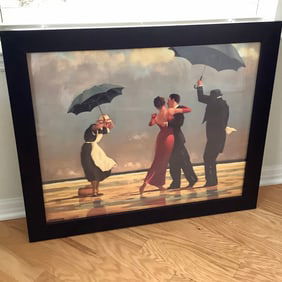 Art print by Vettriano, "Dancing in the Rain"