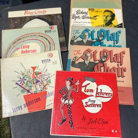 Vinyl Records, 33 1/3, Bing Crosby, Leroy Anderson, Tom Lehrer's Song Satires, St. Olaf Choir and