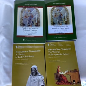 4 Sets of Great Courses DVDs and Course Guide Books on Philosophy and Religion