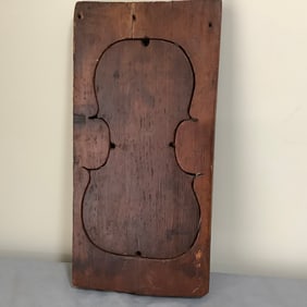 Rare Antique Wooden Violin Maker's Mold