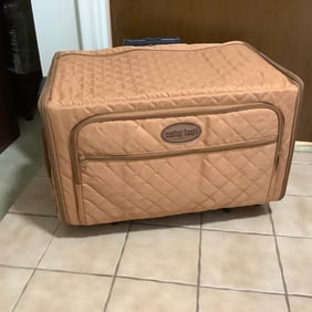 2 Piece Embroidery and Sewing Machine Quilted Luggage Trolley Carry Set By Baby Lock