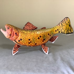 Dave Kober Signed and Numbered Fish Decoy, Number AF-57