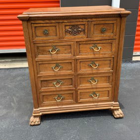 Antique Bespoke Statement Furniture with Hand Cut Nails and 5/4" Oak. Finished On All Sides with