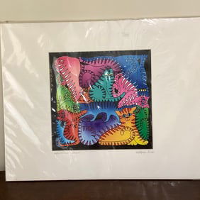 Colorful Pop Art Style Cat Signed Art, "Catleidescope" 27/250