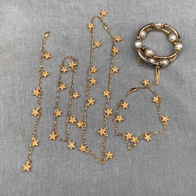 Costume Jewelry with Starfish and Coil Bracelet