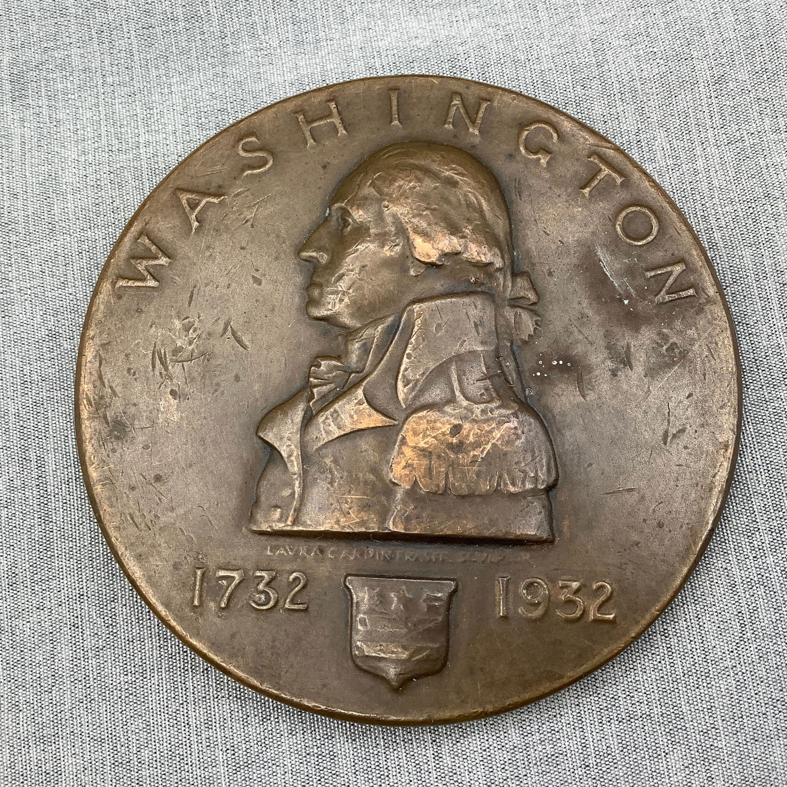 1932 Bronze Official Washington Commemorative Medal (1 of 6)