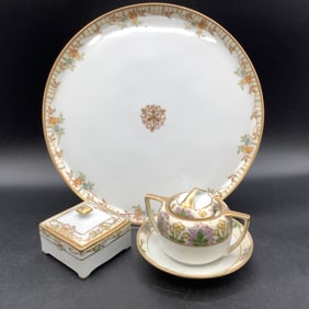 Morimura Bros Nippon Hand Painted Porcelain Pieces