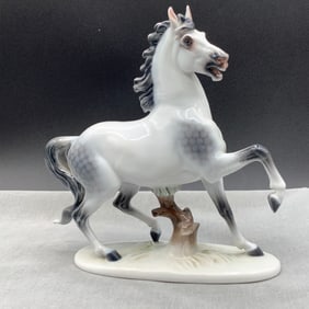 Rosenthal "Rampant Horse" Porcelain Figurine Designed By Professor Theodor Karner, 1934