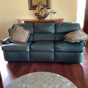 Leather Sofa by Hancock & Moore with 2 Recliners