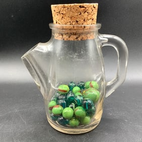 Vintage Marbles in Creamer Pitcher