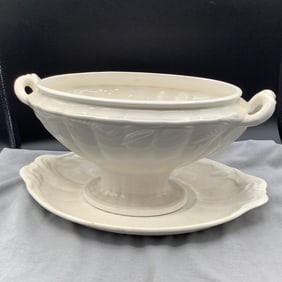 Wm Adams And Sons England Real Ironstone Tureen and Underplate