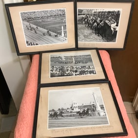 1959 Photographs of Kentucky Derby Finish and Preakness Horse Races