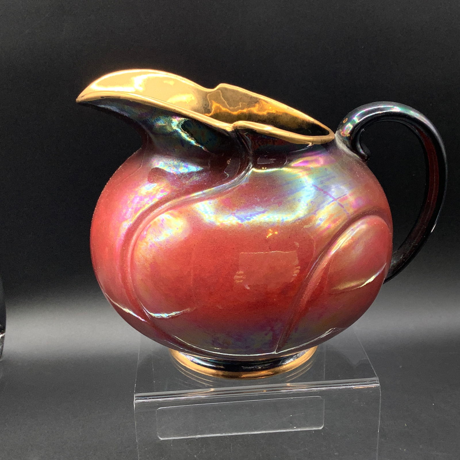 Old Foley James Kent Ltd Staffordshire England  Iridescent Pitcher (1 of 10)