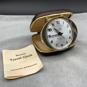 Vintage Westclox Travel Clock, "Travel Ben" , Ca 1968