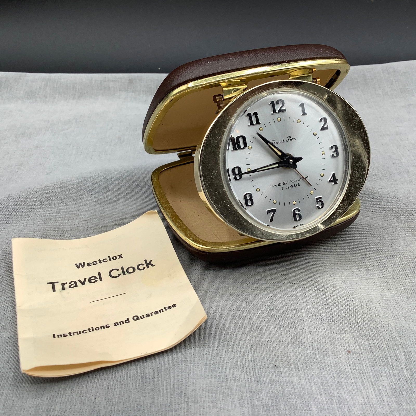 Vintage Westclox Travel Clock, "Travel Ben" , Ca 1968 (1 of 9)