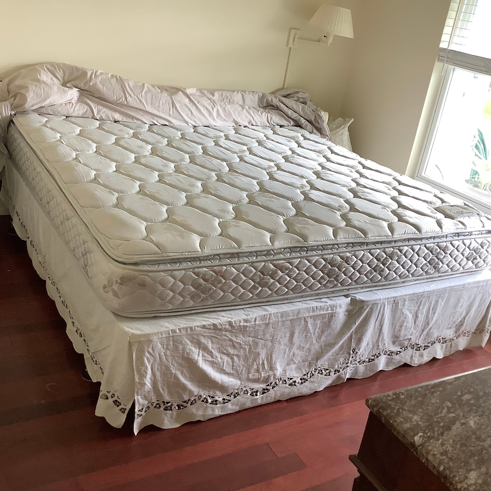 Spring Air Back Supporter 65th Anniversary Limited Edition Pillowtop King Mattress and Box Springs: King size, extremely clean