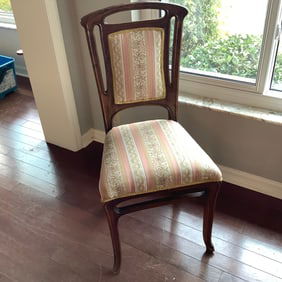 Antique Mahogany French Side Chair