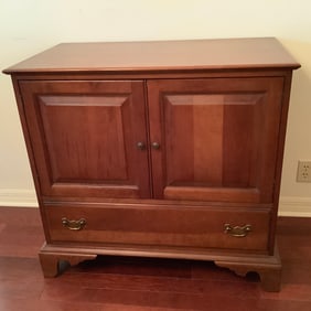 Mid Century Solid Cherry Server Made by Unique Furniture Makers