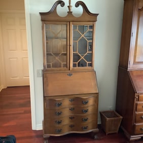 Maddox Colonial Revival Maple Secretary Desk