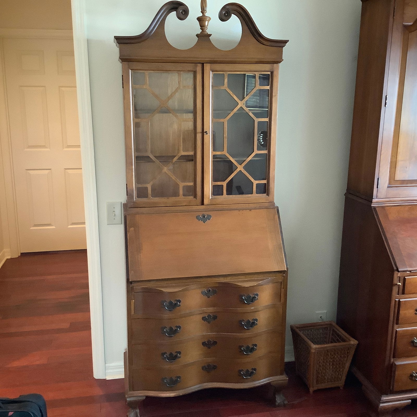 Maddox Colonial Revival Maple Secretary Desk (1 of 11)