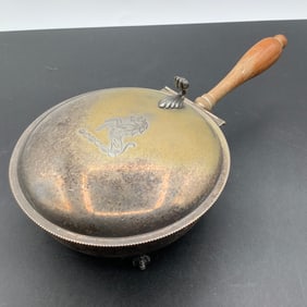 Antique Crumb Sweep with Horse Motif