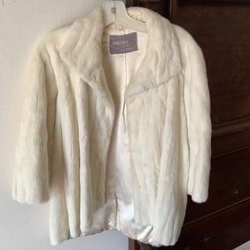 Terzako White Fur Coat