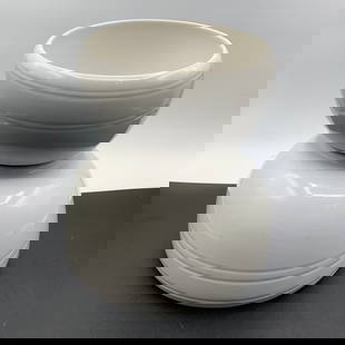 Pair of Coors Thermo Porcelain Bowls: Coors Pottery history shows this is the same company as Coors Beer Focus shifted to porcelain during prohibition Bowls are in excellent condition and both labeled on underside