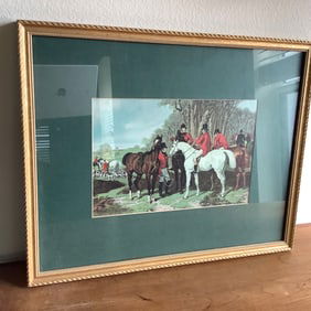 Equestrian English Fox Hunting Print by JF Herring