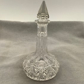 Vintage Perfume Bottle Cut Glass