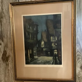 Print Of Study of a Village