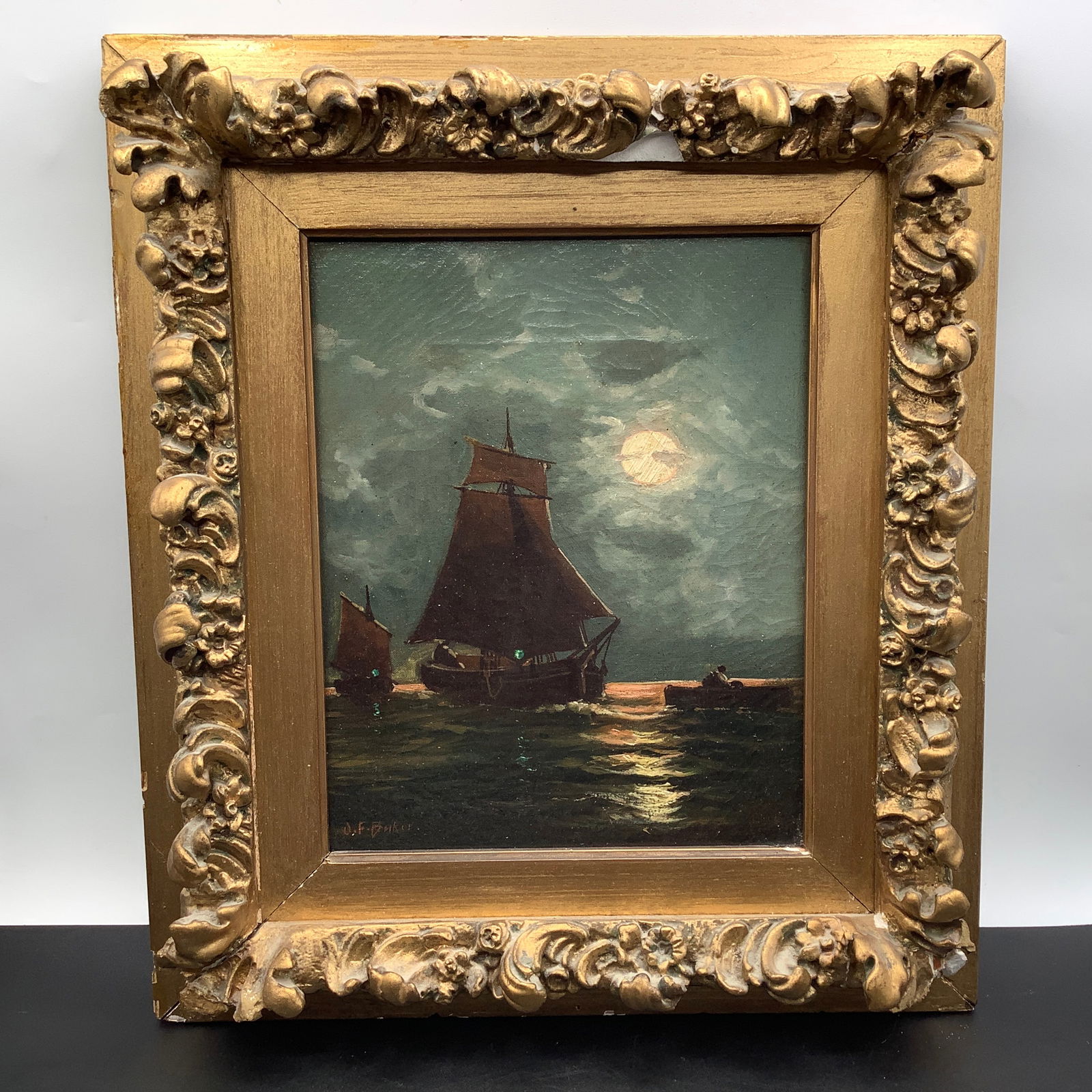 Small Antique Boat Painting (1 of 16)